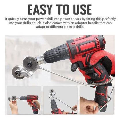 Electric Drill Shears Attachment Cutter - Emporium Shop